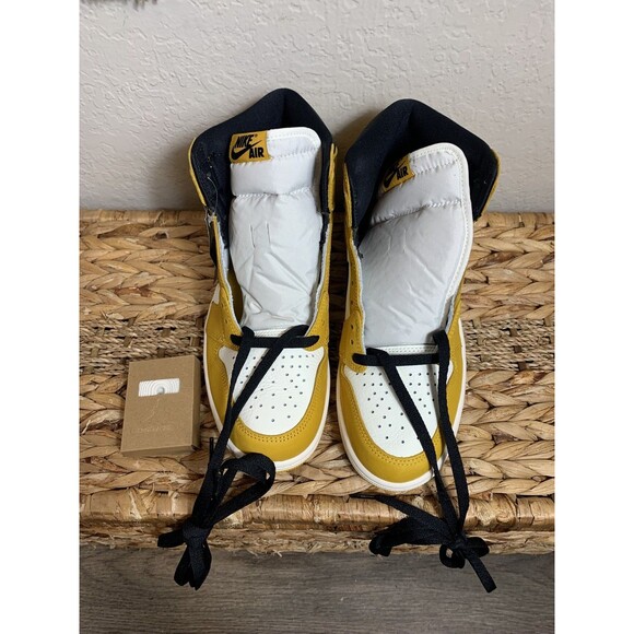 Nike air Jordan 1 Retro High OG Yellow Ochre Black White Sail DZ5485-701 Men’s 9 - Picture 1 of 8